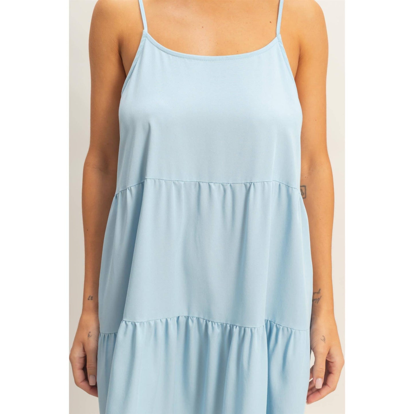 Tiered Spaghetti Strap Dress