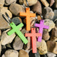 Let Jesus Light Your Way- Glow in the Dark Cross Keychain