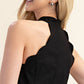 Scallop Halter Romper