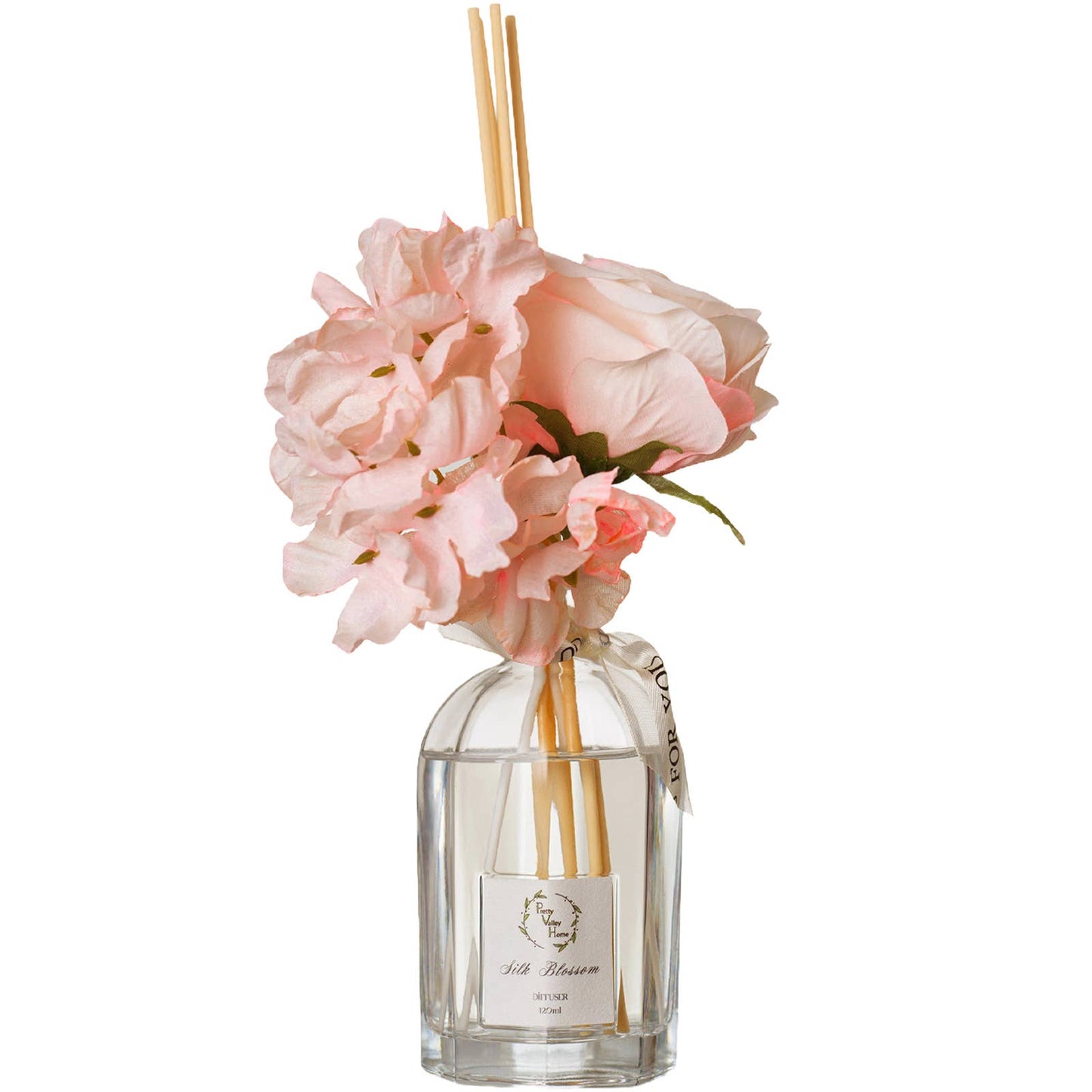 120Ml / 4.05 FL Oz Reed Diffuser Sets Faux Flowers