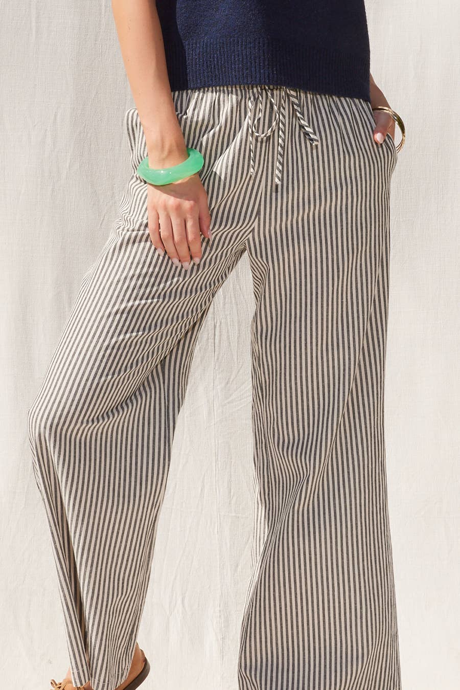 Striped Wide Leg Pants
