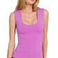 `Double Layer Rayon Tank Top Zenana