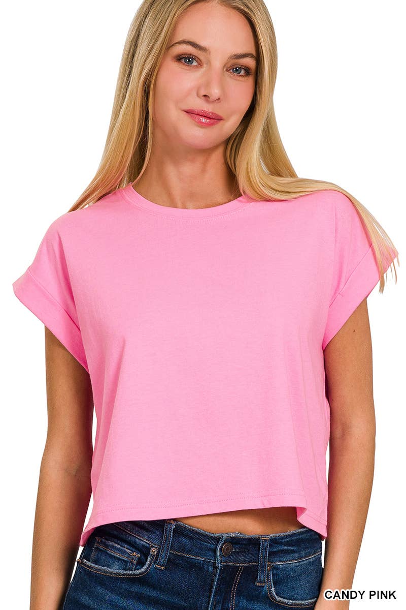 `".Cotton Short Sleeve Tee