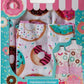 Donut Shoppe Adult & Child Apron Set– Family Kitchen Fun
