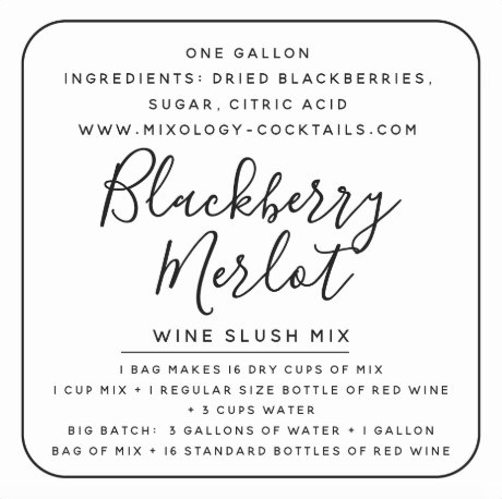 Wine & Cocktail Slush Mix GALLON Bags~ 26 flavors