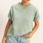 Crew Neck Short Sleeve Top