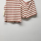 IT1174 -Striped Knit Crochet Two Piece Short Set: RED / M