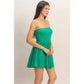 Strapless Flowy Mini Dress