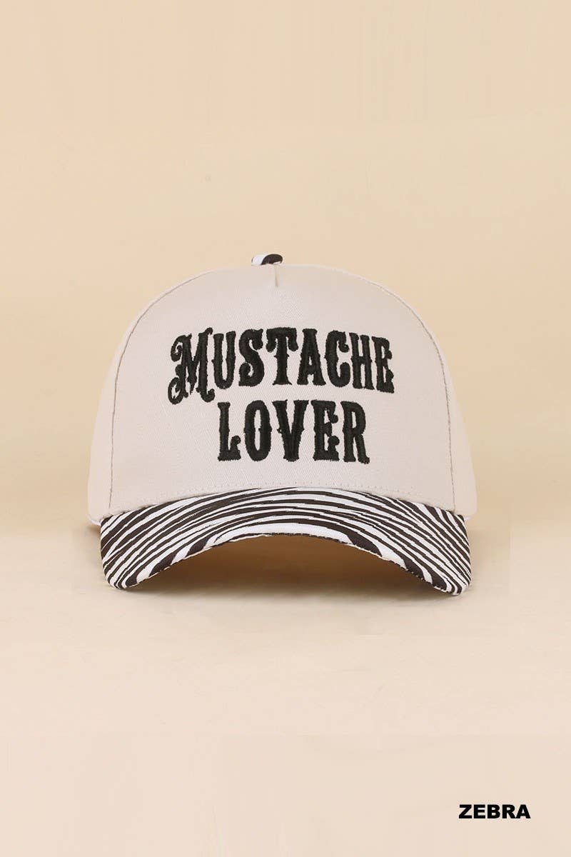 Mustache Lover Two Tone Snapback Hat