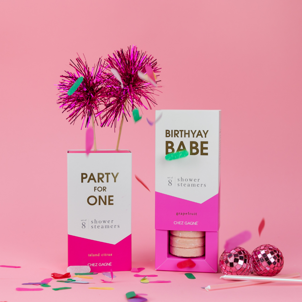 Birthyay Babe - Birthday Shower Steamers - Grapefruit - Set of 8