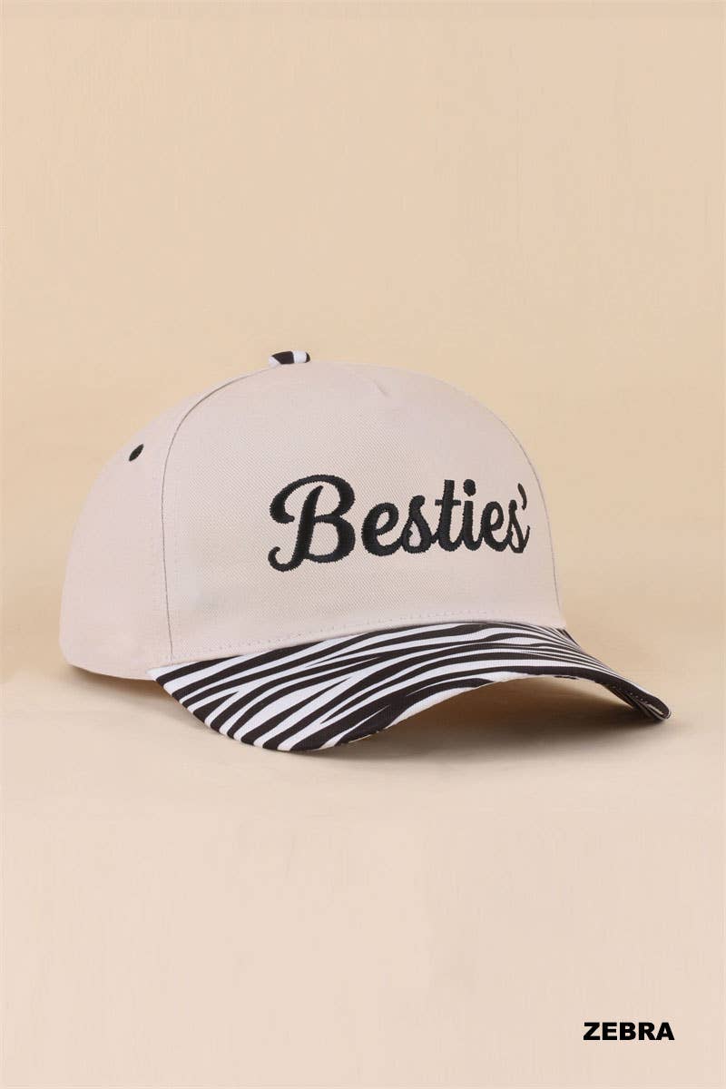 Besties'/I'm The Friend In Low Places two tone snapback hat