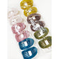 Jelly Colors of Oval Flat Hair Claw