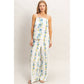 Floral Spaghetti Strap Top & Pants Set