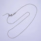 14K Gold Filled 1mm Bead Tube Chain 18 Inch Slider Necklace