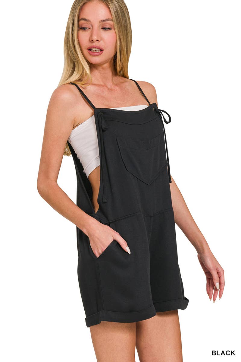 SI-26568 Knot Strap Romper w/ pockets