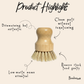 Bamboo Pot Scrubber | Kitchen | Faire Market Bestseller