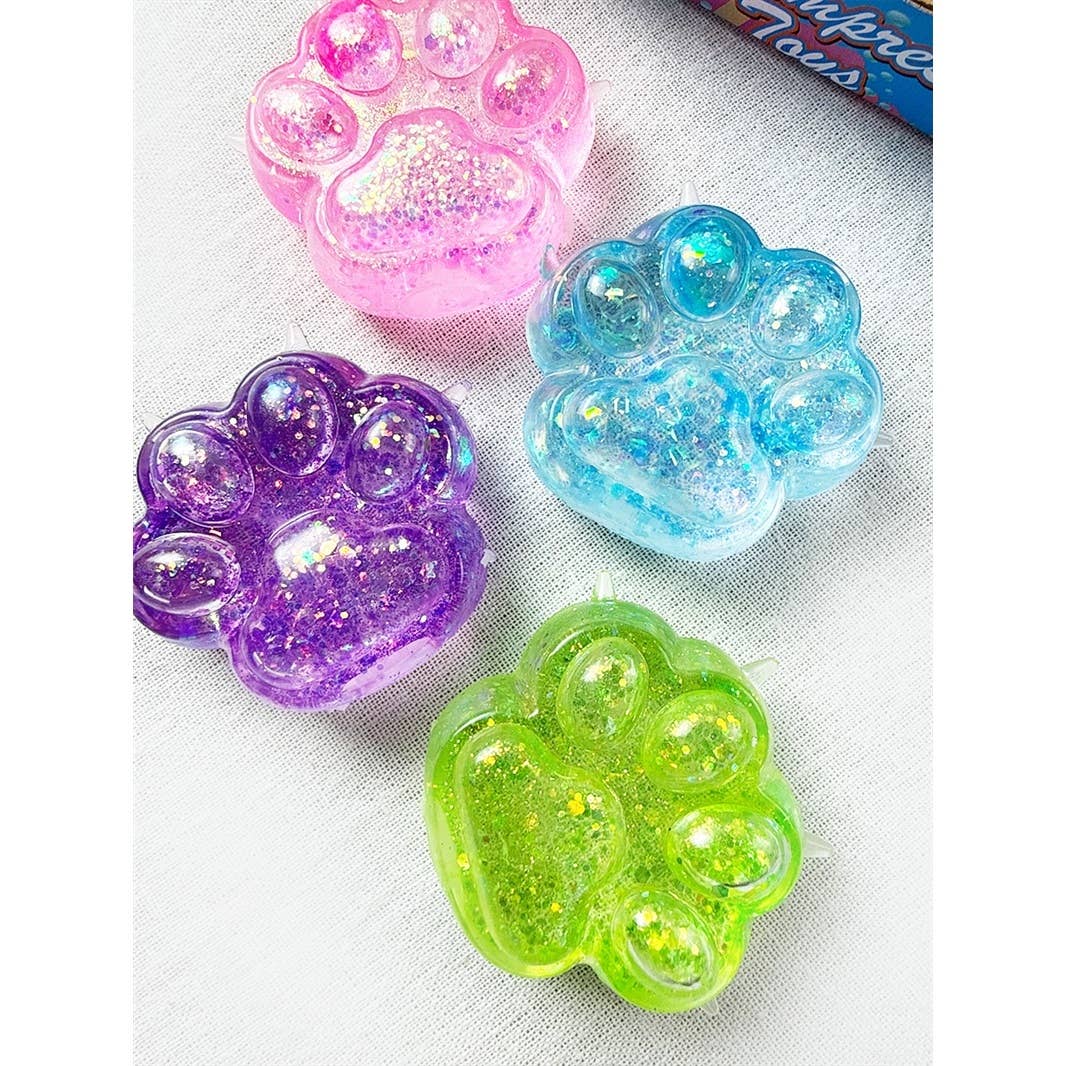 Cute Sugary Glittered Paw Squishy Toy
