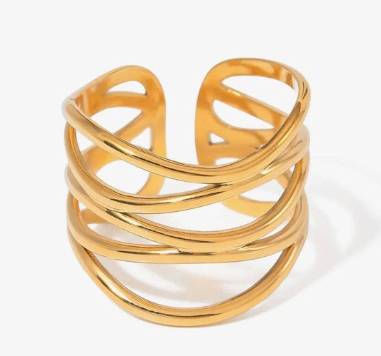 18K STAINLESS STEEL TARNISH FREE  RINGS | 40R110