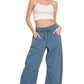 Fleece Barrel Leg Sweatpants