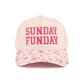 Sunday Funday Two Tone Canvas Cotton Cap  Zenana Consgt.