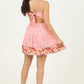 F4H12-FR13 V NECK OPEN TIE BACK SUNDRESS