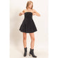 Strapless Mineral Wash Dress