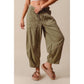 MID RISE WIDE LEG PANTS  WITH POCKETS