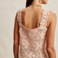 Crochet Lace Square Neck Tank Top LCR0117
