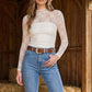 Layer Me Lace High Neck Top
