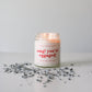 OMG! You're Engaged! Soy Candle - Clear Jar - Pink + Red