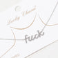 Gold-Dipped FUCK Fashion Necklaces