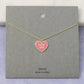 Enamel Heart Statement Pendant Necklace