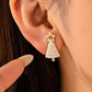 Pearl-Embellished Christmas Tree Stud Earrings | 80E62441