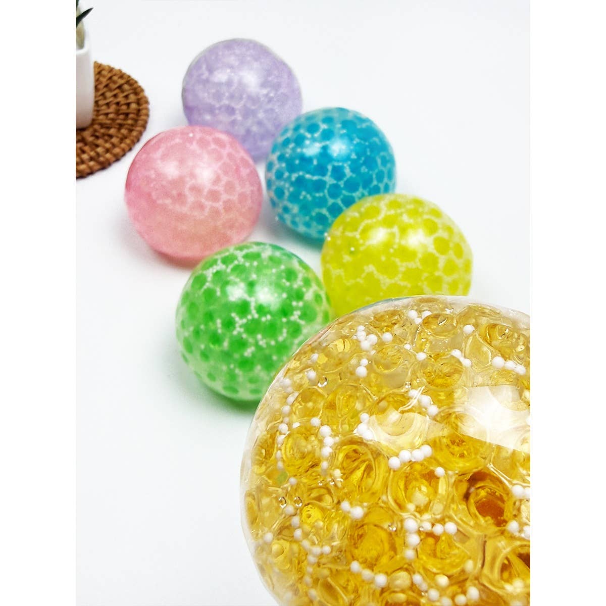 Sticky Jelly Colors Crystal Squishy Ball Toy