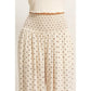 Polka Dot Elastic Wide-Leg Pants
