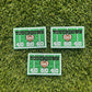 Touchdown Football Field Glitter Iron on Patch #2