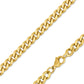 18K Gold PVD Stainless Steel Curb Chain Necklace