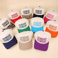 Sunday Funday Two Tone Canvas Cotton Cap  Zenana Consgt.