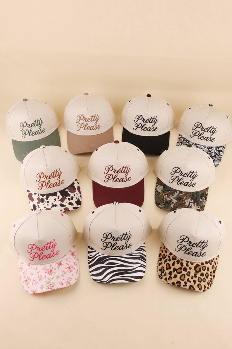 Pretty Please Two Tone Snapback Hat