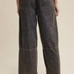 Wide-Leg Denim Drawstring Pants LP0256