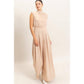 Sleeveless Mock Neck Jumpsuit