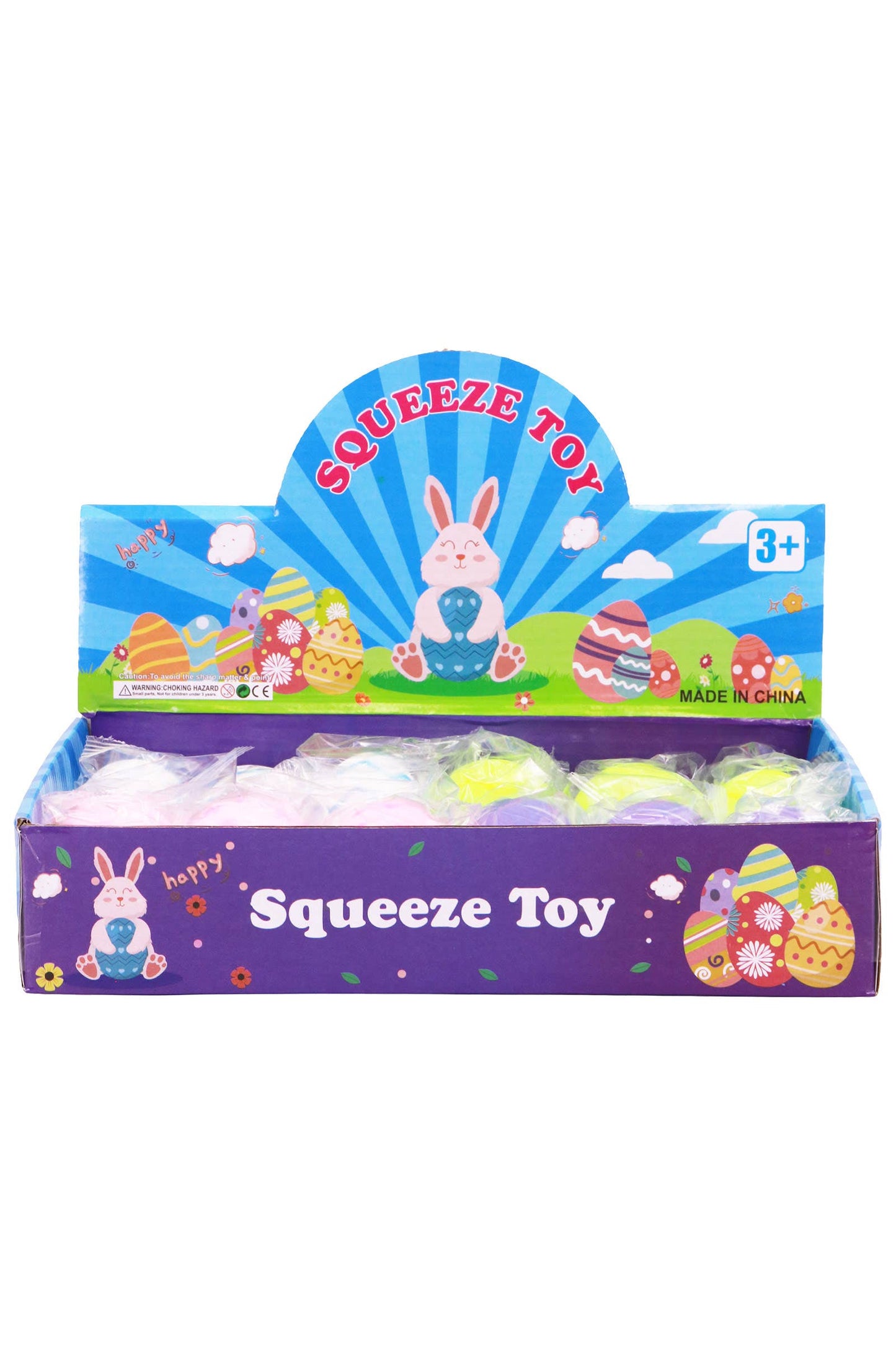 Easter Eggs Slime Filled Squishy - 12 Pcs