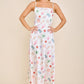 Seashell Coastal Print Slip Midi Dress