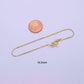 1x 16.5"/19"Gold Filled Adjustable Box Chain Slider Necklace