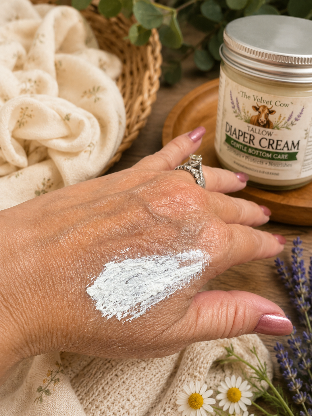 Grass-fed Tallow Diaper Cream| Natural Baby Rash Cream | Multi-purpose Skin Barrier