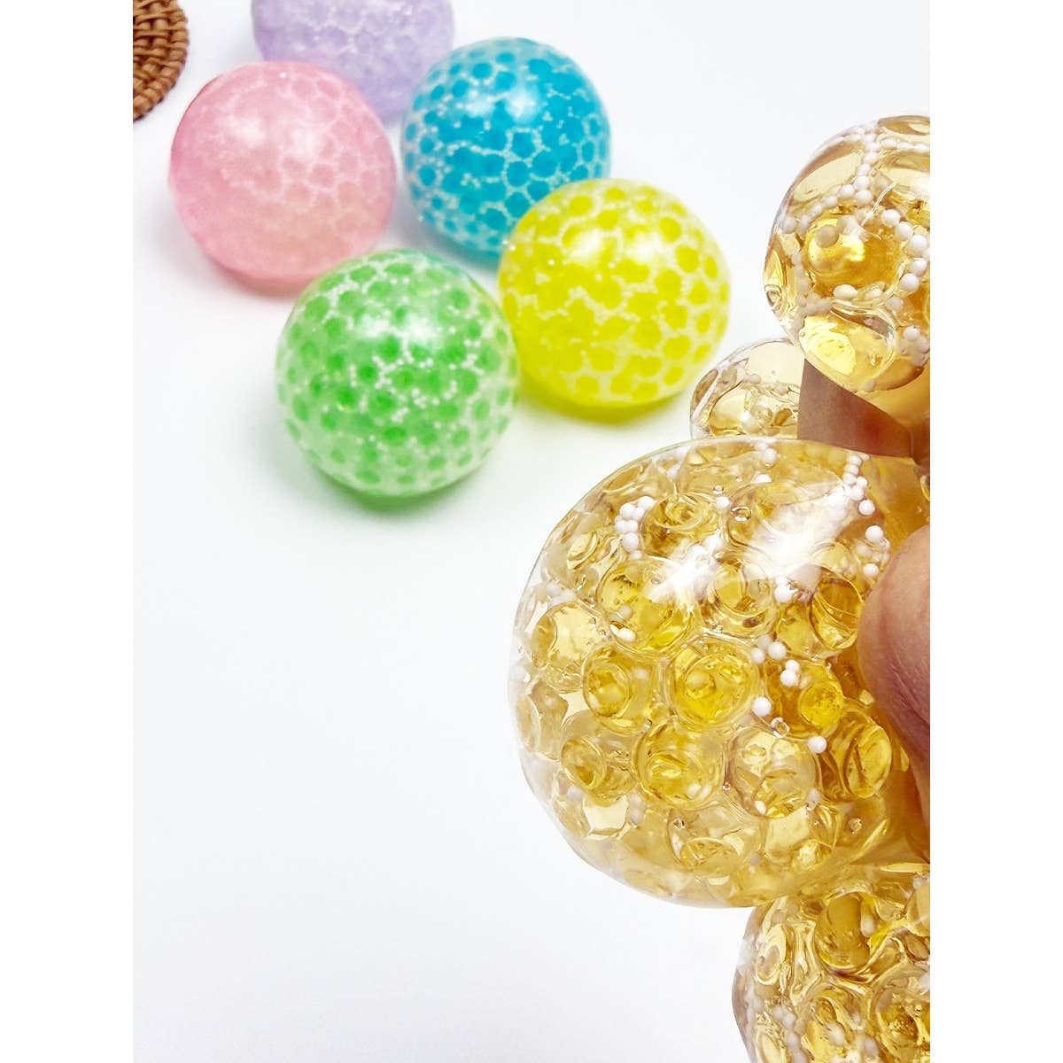 Sticky Jelly Colors Crystal Squishy Ball Toy