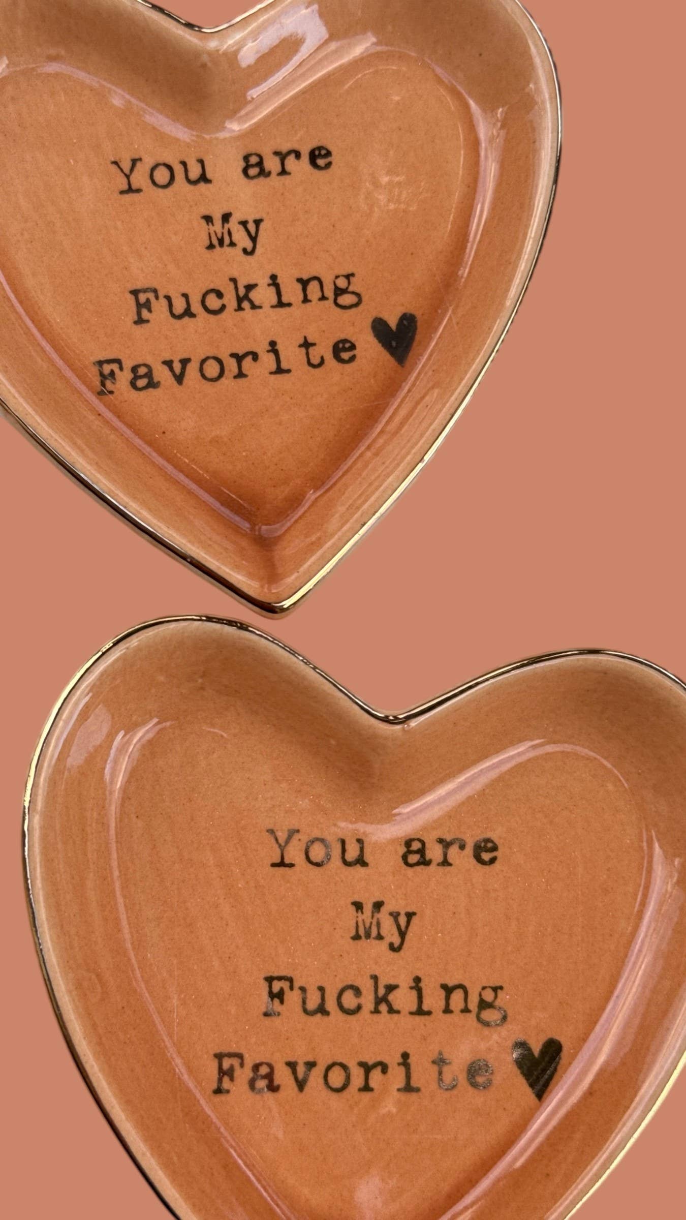 “You Are My Fucking Favorite” Cuss Word Heart Trinket Dish