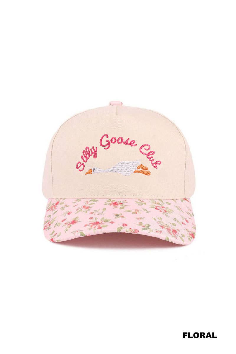 Silly Goose Club Two Tone Cotton Hat  Zenana Consgt.