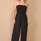 Smocked Strapless Jumpsuit