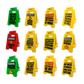 Standing 4.75" 3D Mood Caution Sign Assortment - 12/Display
